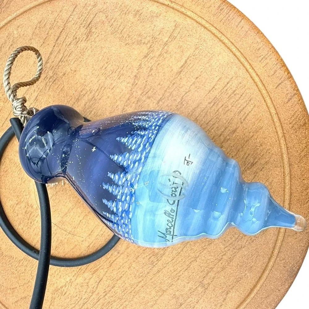 Inner Beauty Ornament Angel Tree Deer Teddy Bear Blue Stars Marcelo Corti EUC